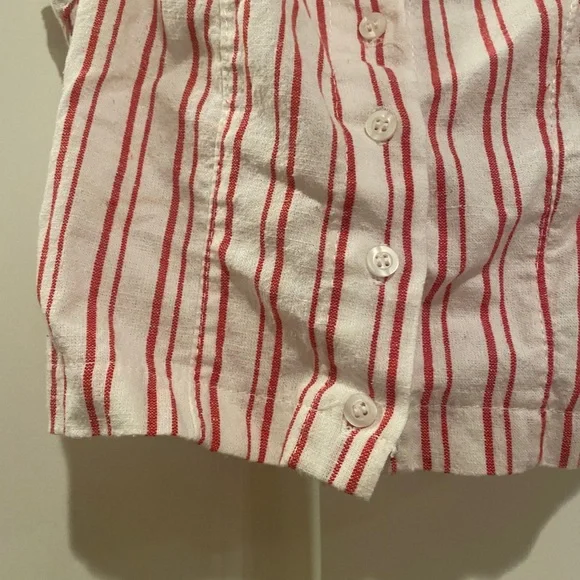 Brandy Melville Red and White Crop Top - Picture 5 of 8